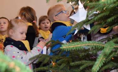 Zdjęcie aktualności Świąteczne kolędowanie w Starostwie