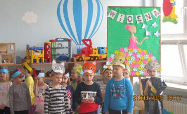 Zdjęcie aktualności Przedszkolaki witają Wiosnę