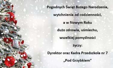 Zdjęcie aktualności Świąteczne życzenia