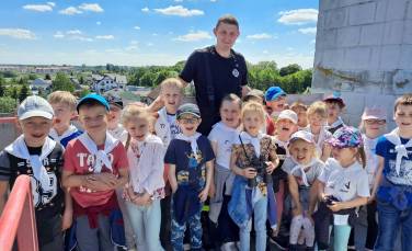 Zdjęcie aktualności Wyjście na wieżę widokową OSP w Wągrowcu