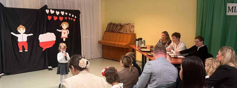 Zdjęcie główne aktualności Konkurs recytatorski Przedszkolak Też Polak- strofy dla mojej Ojczyzny 